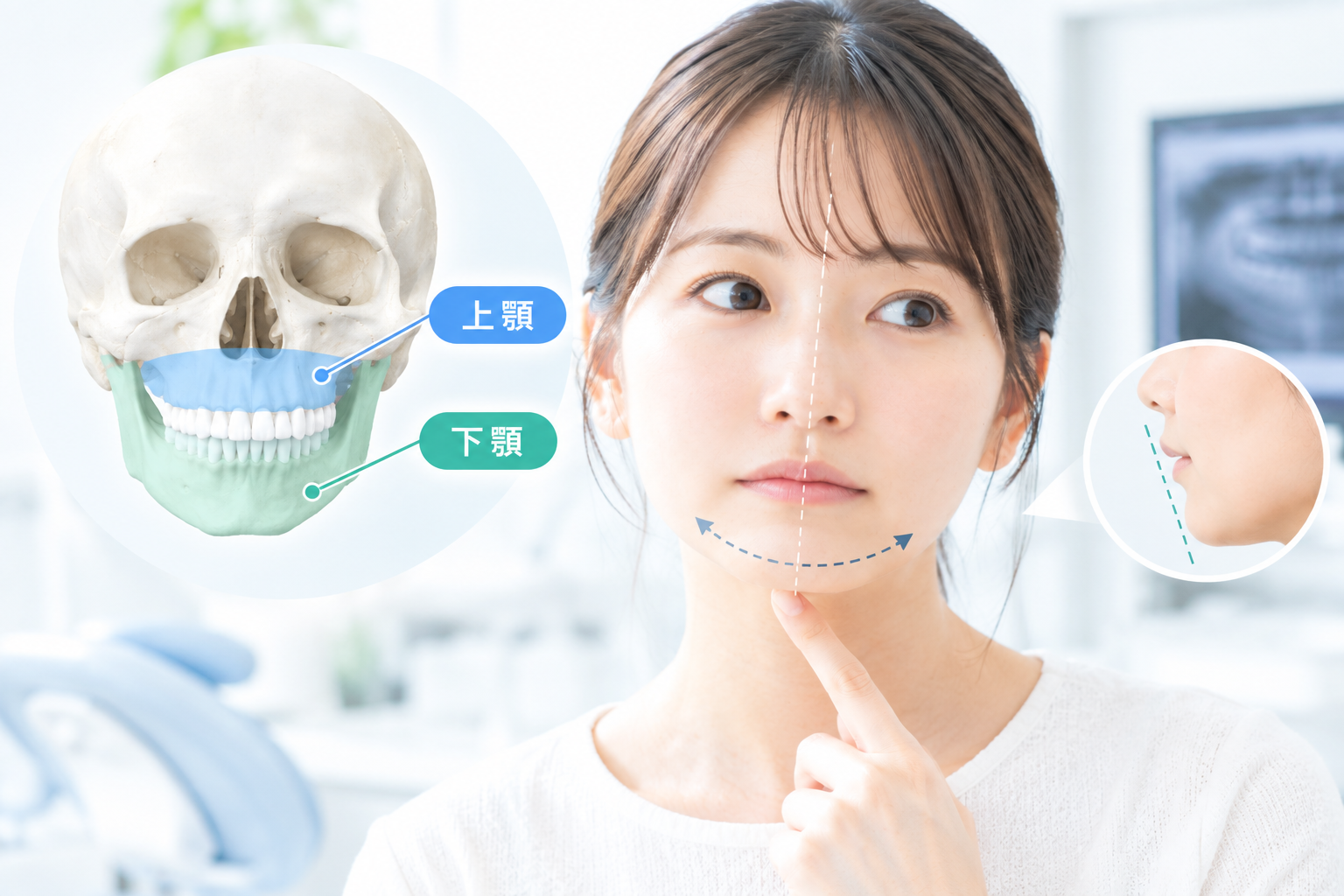 顔が左右非対称になる主な原因とは？